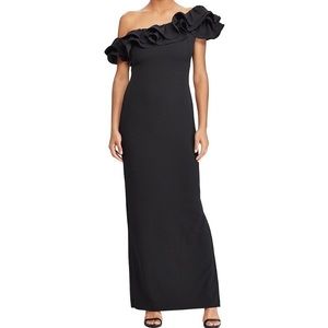Ruffled One-Shoulder Gown-Lauren Ralph Lauren